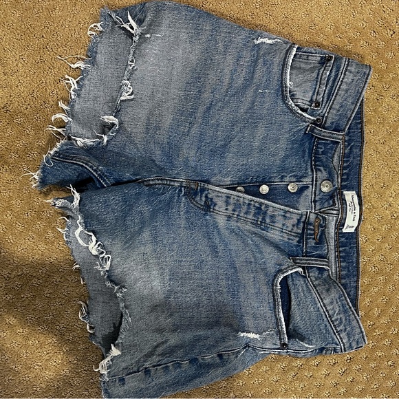 Abercrombie & Fitch Light Blue Denim Shorts - Picture 1 of 3